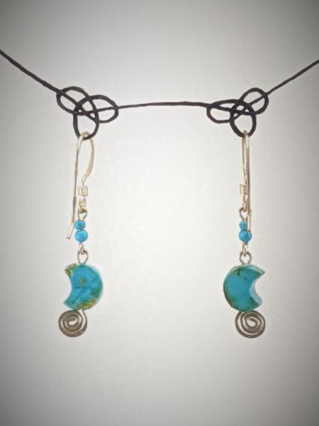 Turquoise Moon Earrings picture