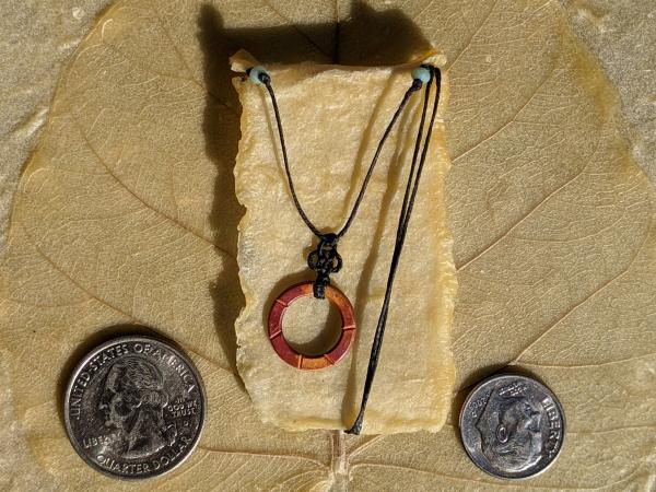 Copper Circle Triquetra Knot Necklace picture