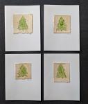 #3 Set of 4 Original Christmas Notecards, Blank