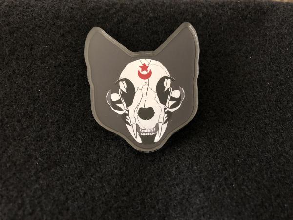 Cat Skull Acrylic Pin picture