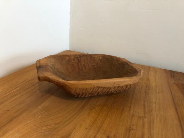 Hand-carved bowl, tulip poplar