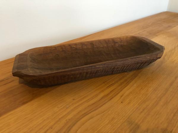 Hand-carved bowl, magnolia