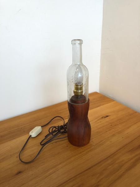 Lamp: cherry base and High West Distillery bottle