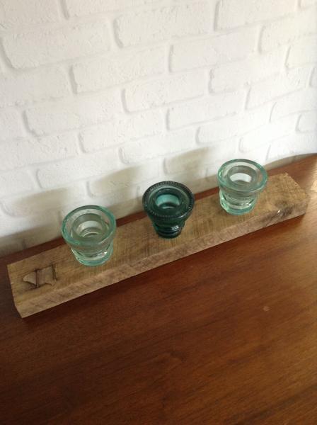 Barnwood Insulator Tealight Holder picture