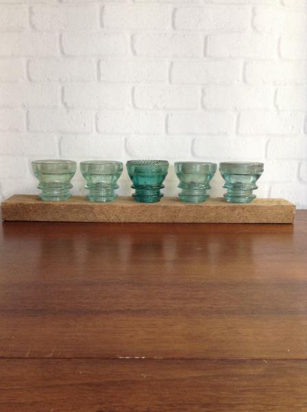 Insulators in Barnwood Tealight Holder picture