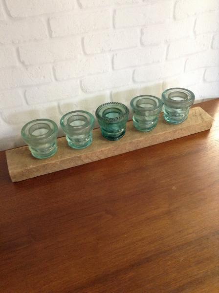 Insulators in Barnwood Tealight Holder picture