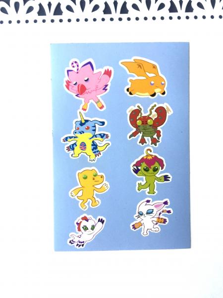 Digimon Vinyl Sticker Sheet