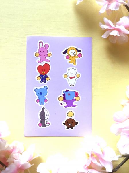 BT21 Vinyl Sticker Sheet picture