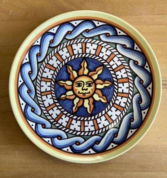 Small Handpainted Sun Plate