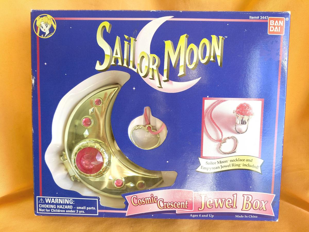 *Pre-owned Sailor Moon Cosmic Crescent Jewel Box - Bandai America 1995 picture