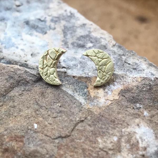 Tiny Brass Floral Crescents picture