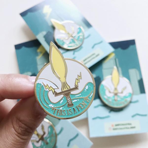 Percy Jackson "This is a Pen" Enamel Pin picture