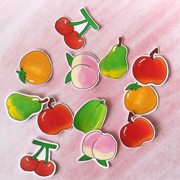 Animal Crossing Fruit Sticker Set