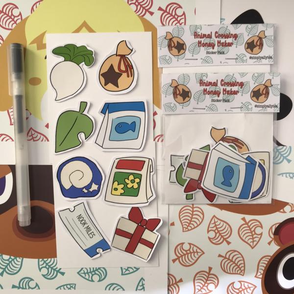 Animal Crossing Money Maker Sticker Set picture