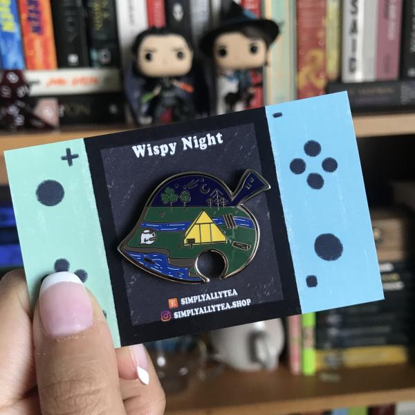 Wispy Night Animal Crossing Enamel Pin