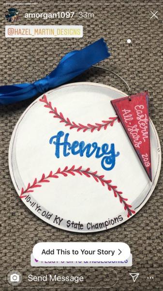 baseball ornament picture