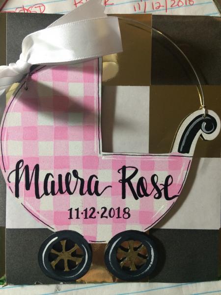 baby carriage ornament picture