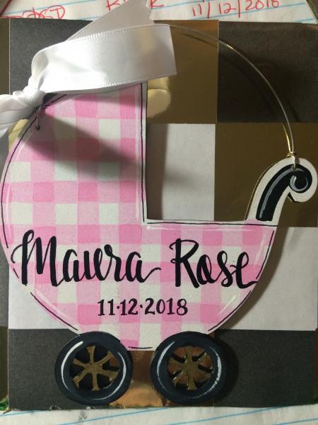 baby carriage ornament picture