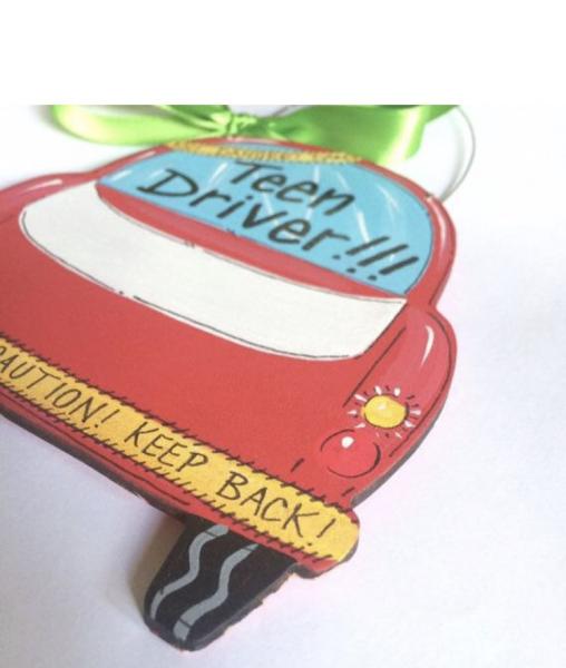 teen driver car ornament picture