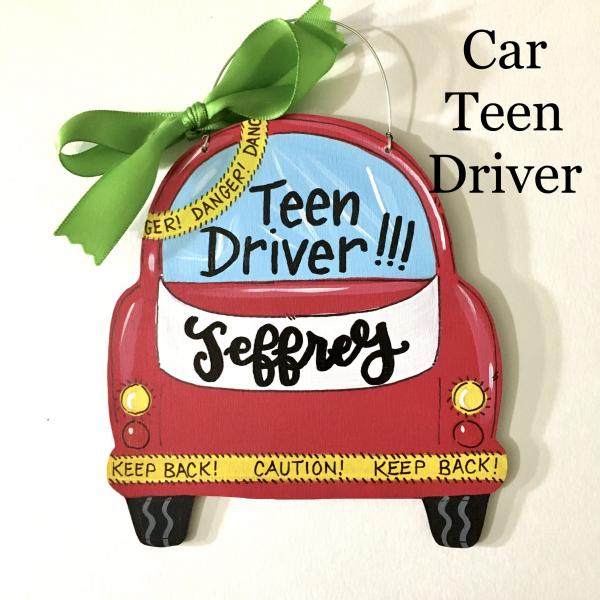 teen driver car ornament picture