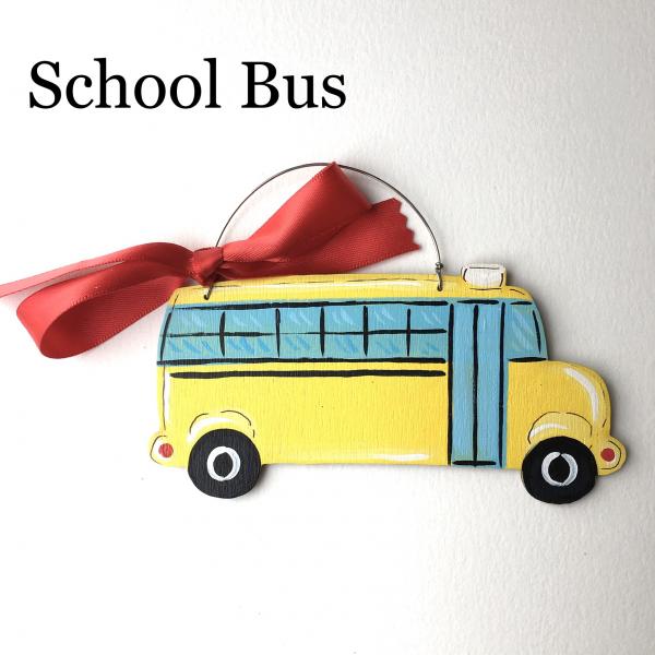 school bus ornament picture