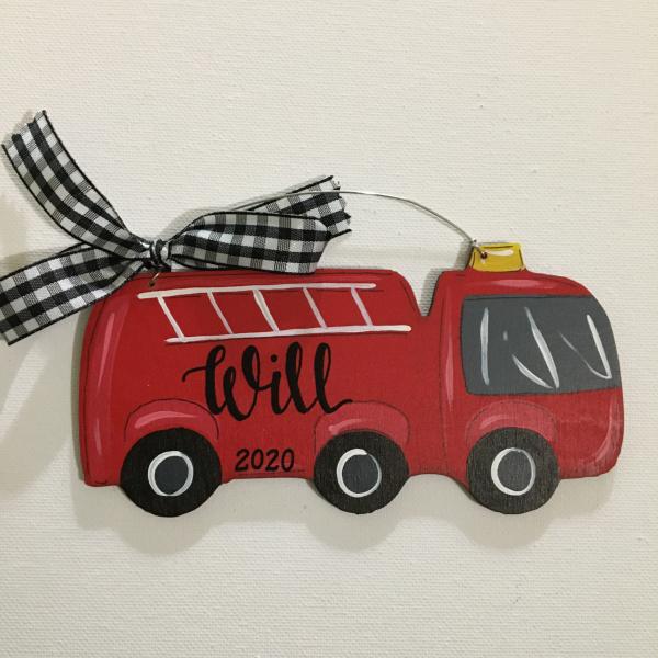fire truck ornament