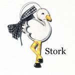 stork ornament