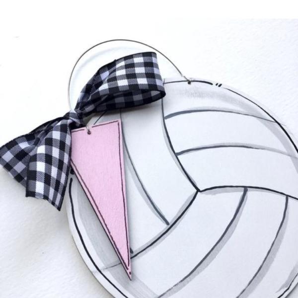 volleyball ornament with pennant picture