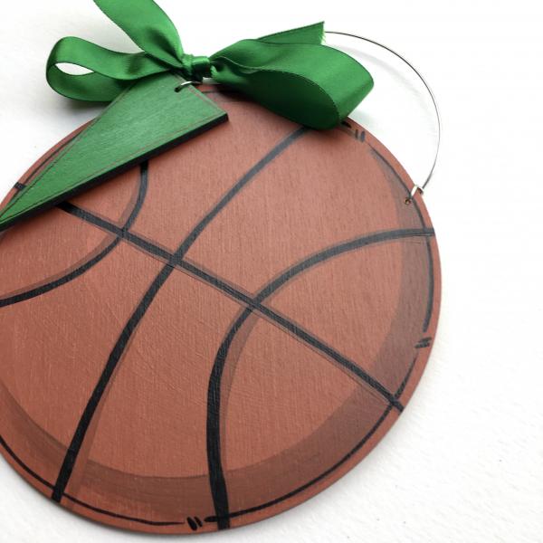 basketball ornament with pennant picture