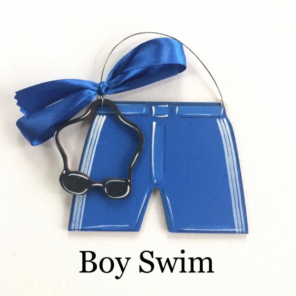 boy swim trunks ornament