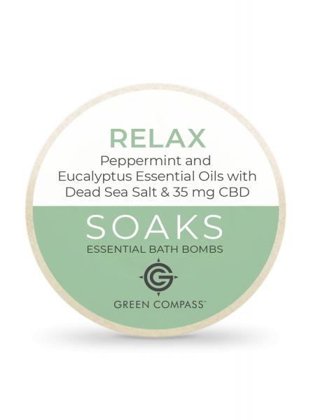 Soaks Essential Bath Bomb- Relax (Box of 2)