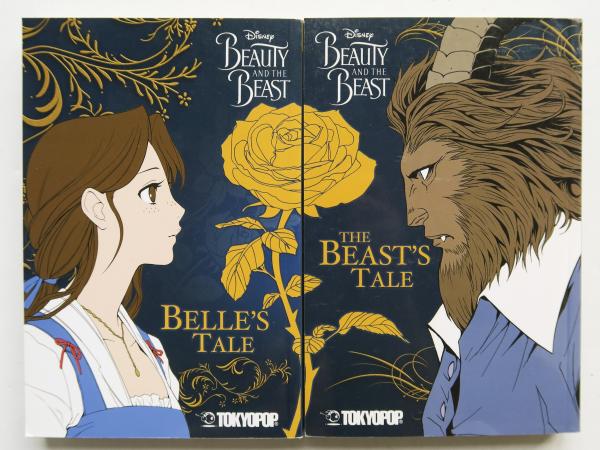 Disney Beauty and the Beast The Beast's Tale & Belle's Tale Tokyopop Manga Book Lot