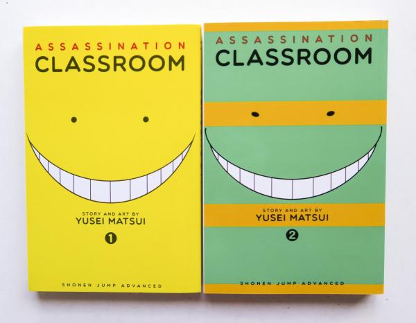 Assassination Classroom Vol. 1 & 2 Yusei Matsui Shonen Jump Advanced Viz Media Manga Book Lot