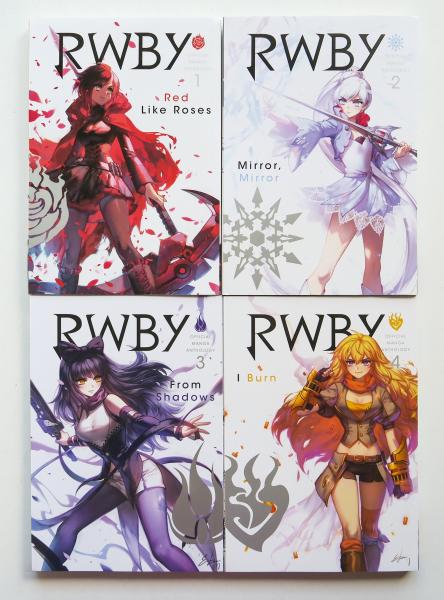 RWBY Official Manga Anthology Vol. 1 2 3 & 4 Viz Media Manga Book Lot