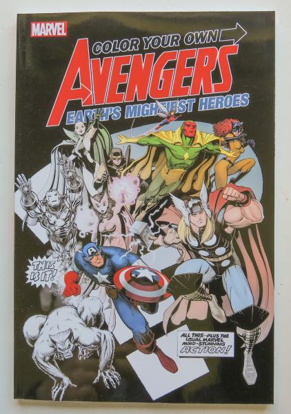 Color Your Own Avengers Earth's Mightiest Heroes Marvel Coloring Book