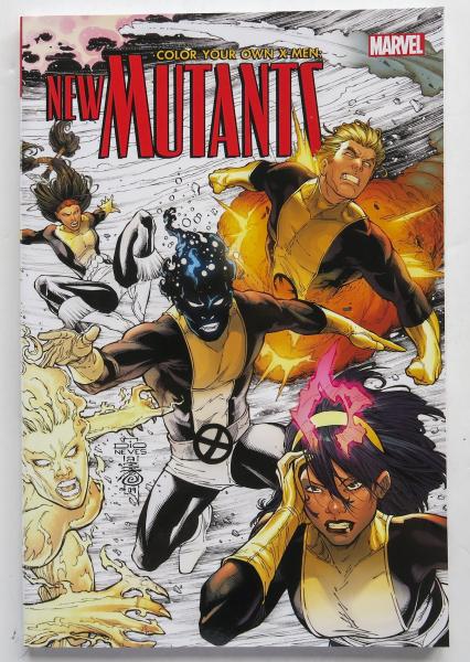 Color Your Own X-Men New Mutants Marvel Coloring Book
