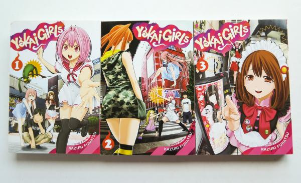 Yokai Girl Vol. 1 2 & 3 Kazuki Funatsu Ghost Ship Seven Seas Manga Book Lot