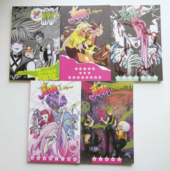 Jem and the Holograms Vol. 1 - 4 + The Misfits IDW Graphic Novel Comic Book Lot of 5