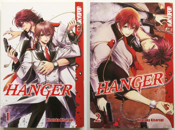 Hanger Vol. 1 & 2 Hirotaka Kisaragi Tokyopop Manga Book Lot