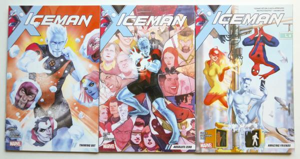 Iceman Vol. 1 2 3 Marvel Graphic Novel Comic Book Lot