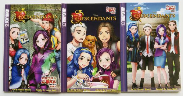 Disney Descendants The Rotten To The Core Trilogy Vol. 1 2 & 3 Tokyopop Graphic Novel Comic Book Lot