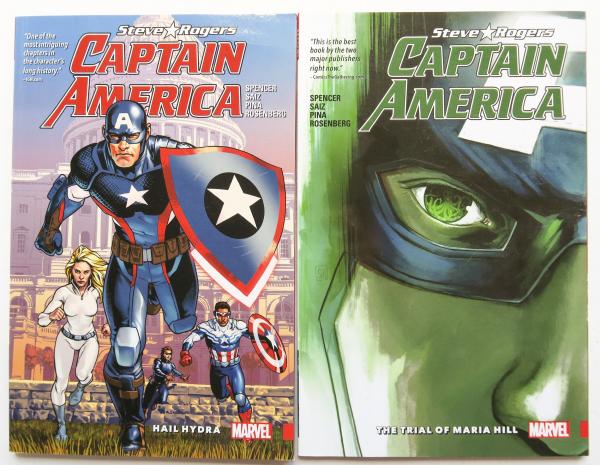Captain America Steve Rogers Vol. 1 & 2 Marvel Graphic Novel Comic Book Lot