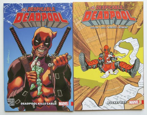 Despicable Deadpool Vol. 1 & 2 Marvel Graphic Novel Comic Book Lot
