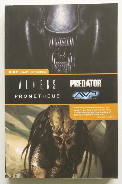 Aliens Predator Prometheus AVP Fire and Stone Dark Horse Graphic Novel Comic Book