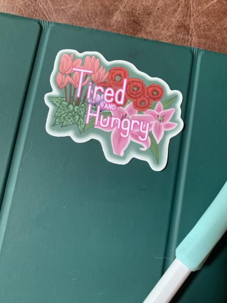 Tired and Hungry Sticker picture