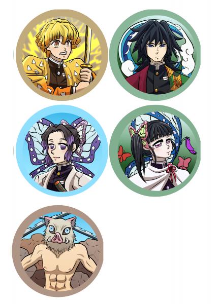Demon Slayer Buttons picture