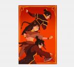 Team Azula gold foil print