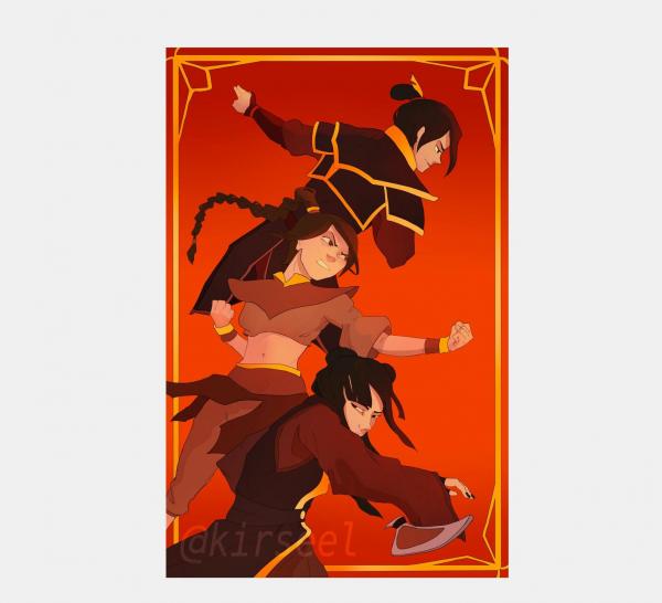 Team Azula gold foil print