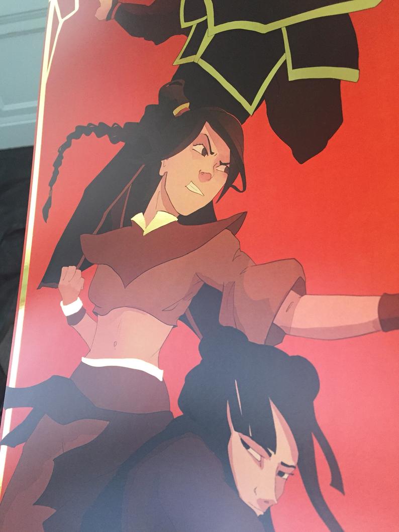 Team Azula gold foil print picture