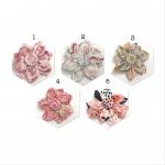 Fabric Flower Ponytail
